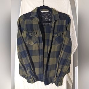 Army Green Plaid Shirt